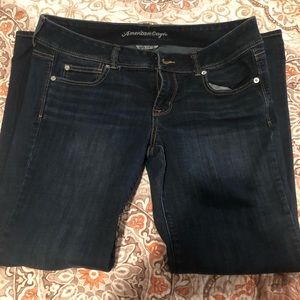 American Eagle size 14 regular boot cut dark wash